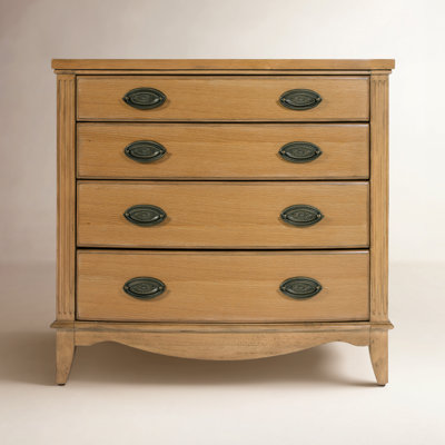 Agatha 32 in. W Rectangular Wood 4 Drawer Accent Chest