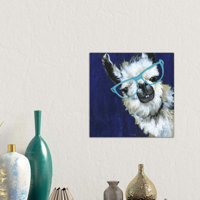 Gentleman Llama - Wrapped Canvas Painting