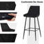 Ahrent Upholstered Counter Stool with Metal Frame-83076115