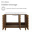 Meuble-lavabo Cascade 48 po en chêne brun - armoire seulement-98796216