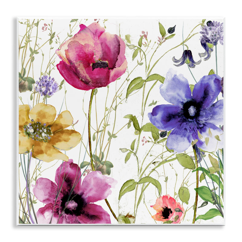 Plaque murale Botanical Spring Garden Blooms, design par Sasha