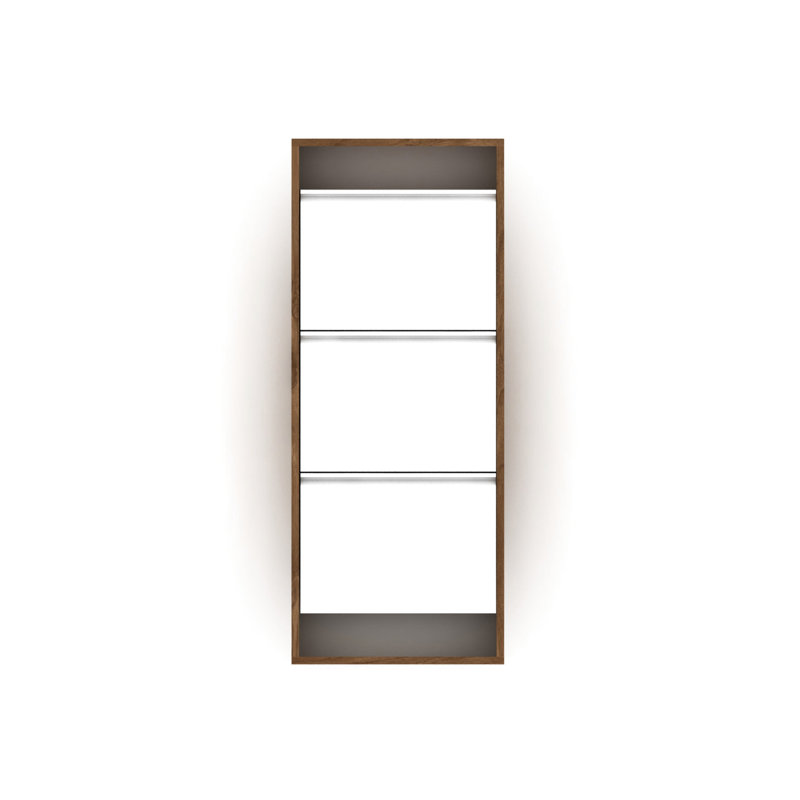 3 Tier Wood Shoe Shelving For An Organized Home Wooden Rack In Color Space, California Walnut