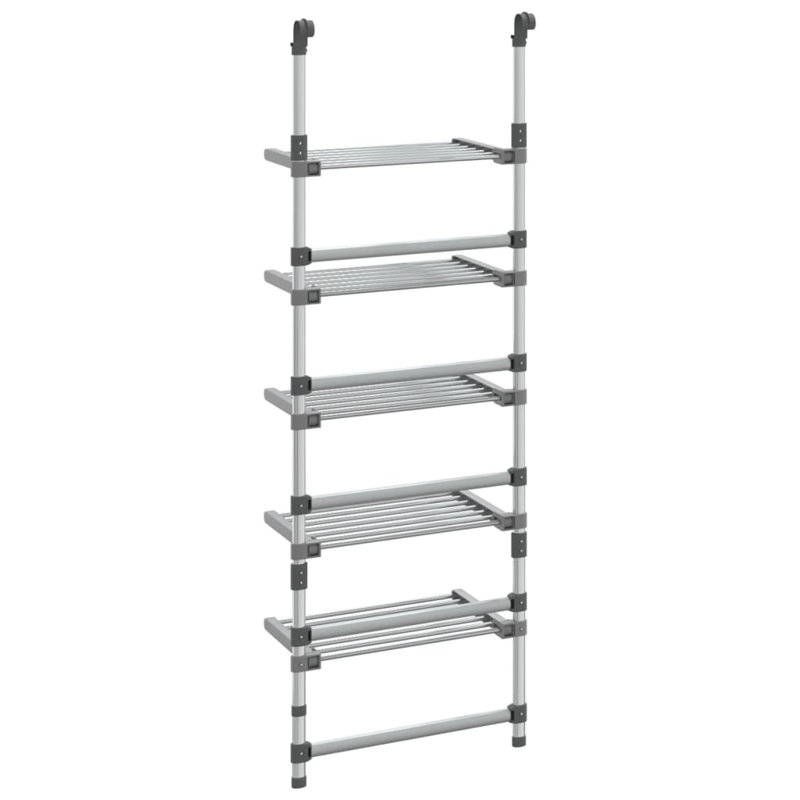 Aluminium Foldable Wall-Mounted Drying Rack, 28.3" H x 22" W x 6.3" D
