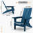 Foldable Adirondack Chair, HIPS All Weather Outdoor Patio Chair-69851360