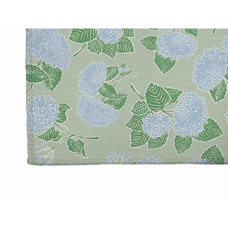 Paillasson Hydrangea, L 30 po x L 18 po, Sauge
