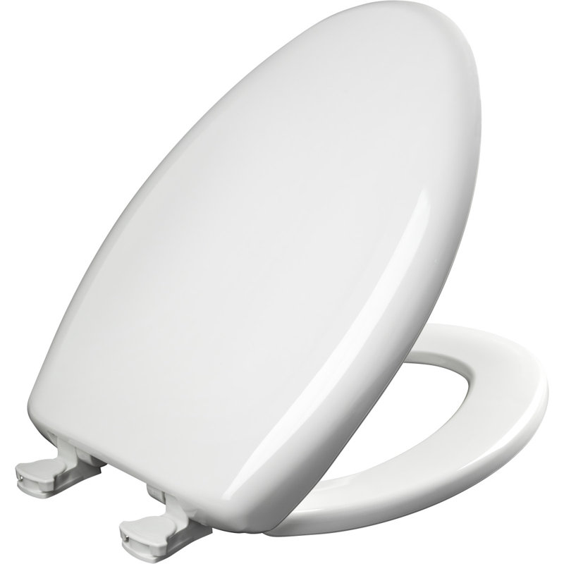 Siège de toilette allongé en plastique Lift-Off, Blanc grue