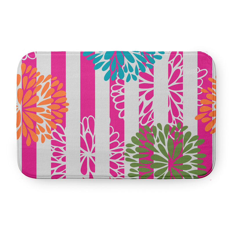 Tapis de bain Flora and Fauna, L 21 po x L 34 po, Vert