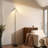 Hemion 72.8" RGB LED Black Torchiere Modern Floor Lamp with Remote Control and Foot Switch
