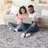 LOOM & LUXE Collection 5X7 Grey/Silver/Oriental Non-Shedding Living Room Bedroom Dining Home Office Stylish And Stain Resistant Area Rug-1881377529