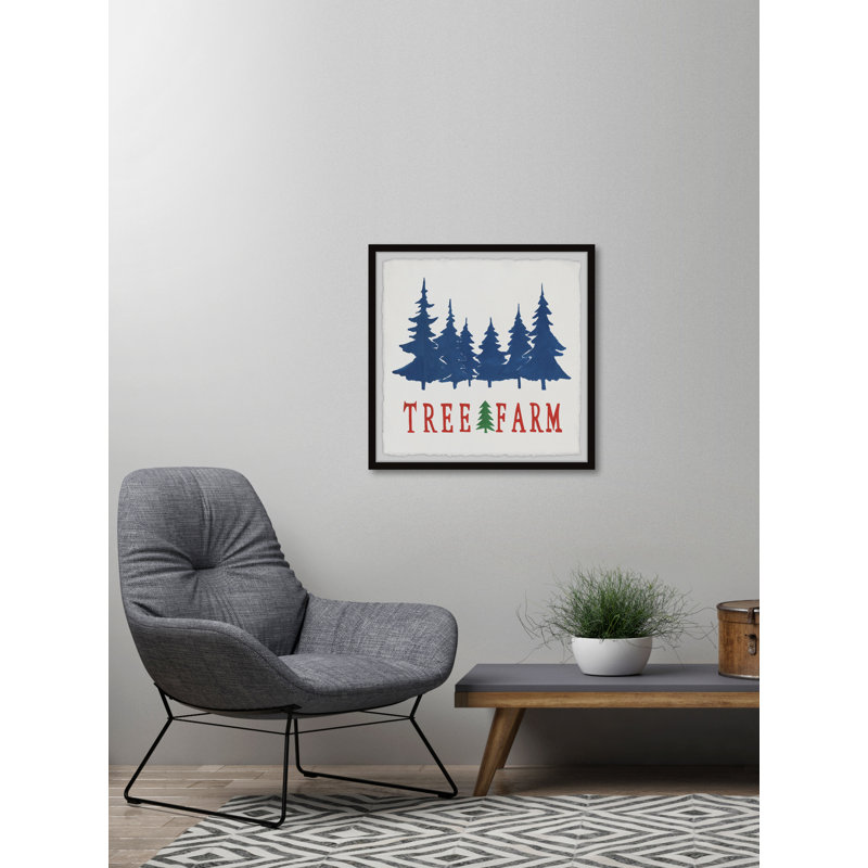 Christmas Tree Farm - Single Picture Frame Print, 61cm H x 61cm W x 3.81cm D