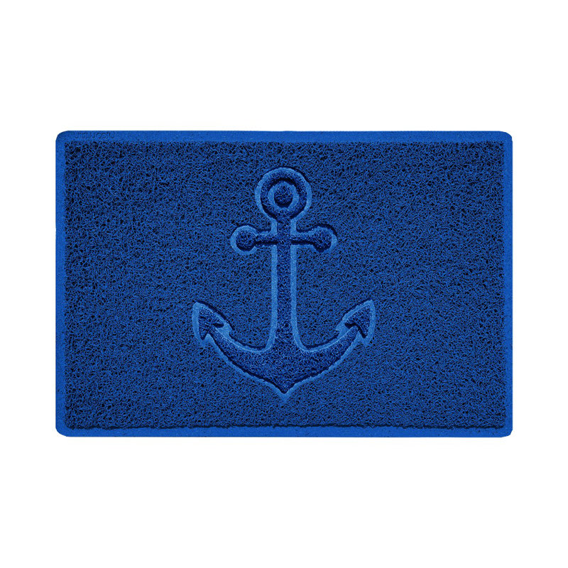 Non-Slip Indoor Door Mat, 1.2cm H x 60cm W x 40cm L, Blue