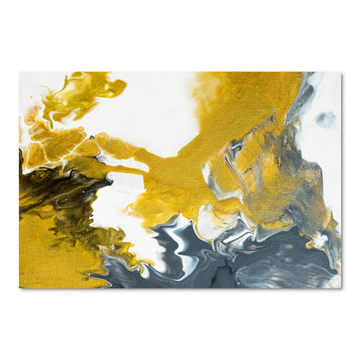 Vert et gris univers de marbre - peinture sur toile