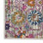 Tapis floral tissé à la machine 9 pi x 12 pi gris