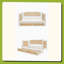 Lit de jour simple en rotin de style traditionnel
