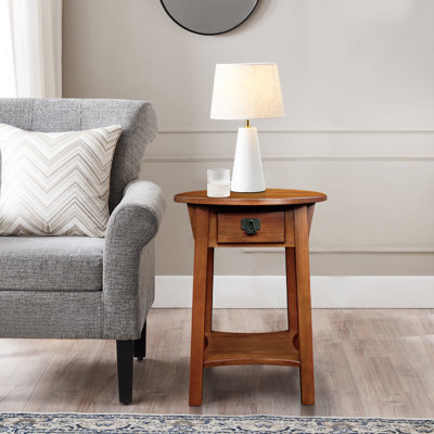 Mission Solid Wood Anyplace Side Table by Charlton Home