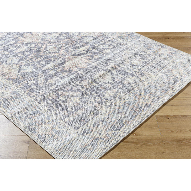 Our PNW Home x Livabliss Olympic Charcoal Traditional Area Rug, Rectangle 5'3" x 7'