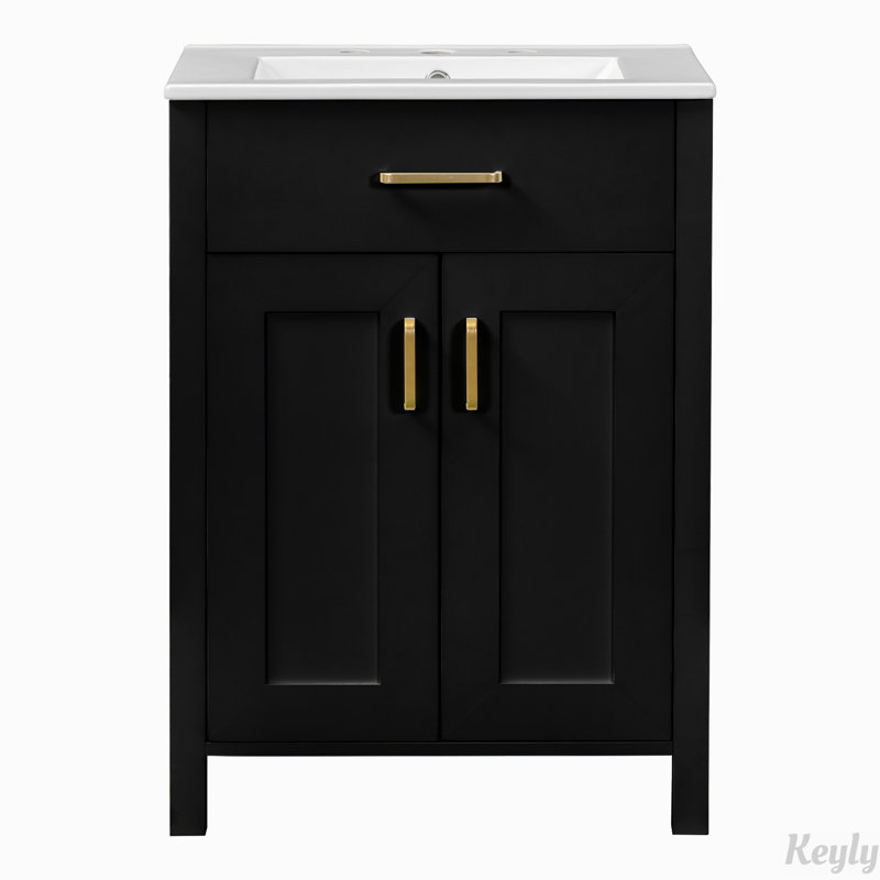 24"Bathroom Vanity Combo with Ceramic sink