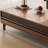 Solid wood coffee table with retro design