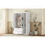 Armoire à miroir 3 portes avec tablettes