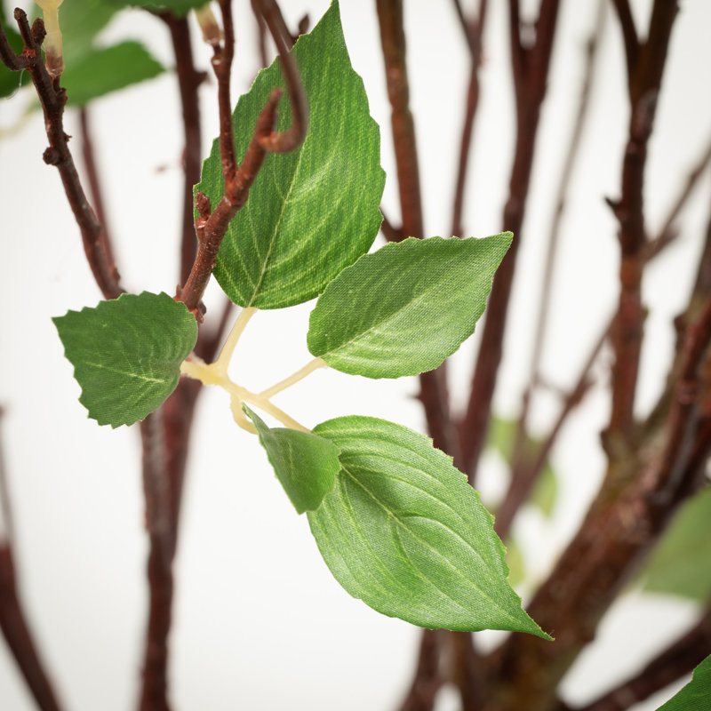 Quiller 72'' Faux Mountain Leaf Tree in Planter
