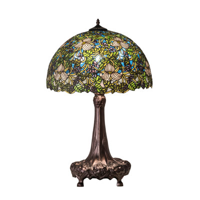 31" High Trillium & Violet Table Lamp