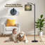  Arc Floor Lamp Cosmic Galaxy Planets Stars Astrological Elements Celestial Art Style Tall Modern Standing Lamp LED Adjustable Linen Lampshade 3 Color Temperatures