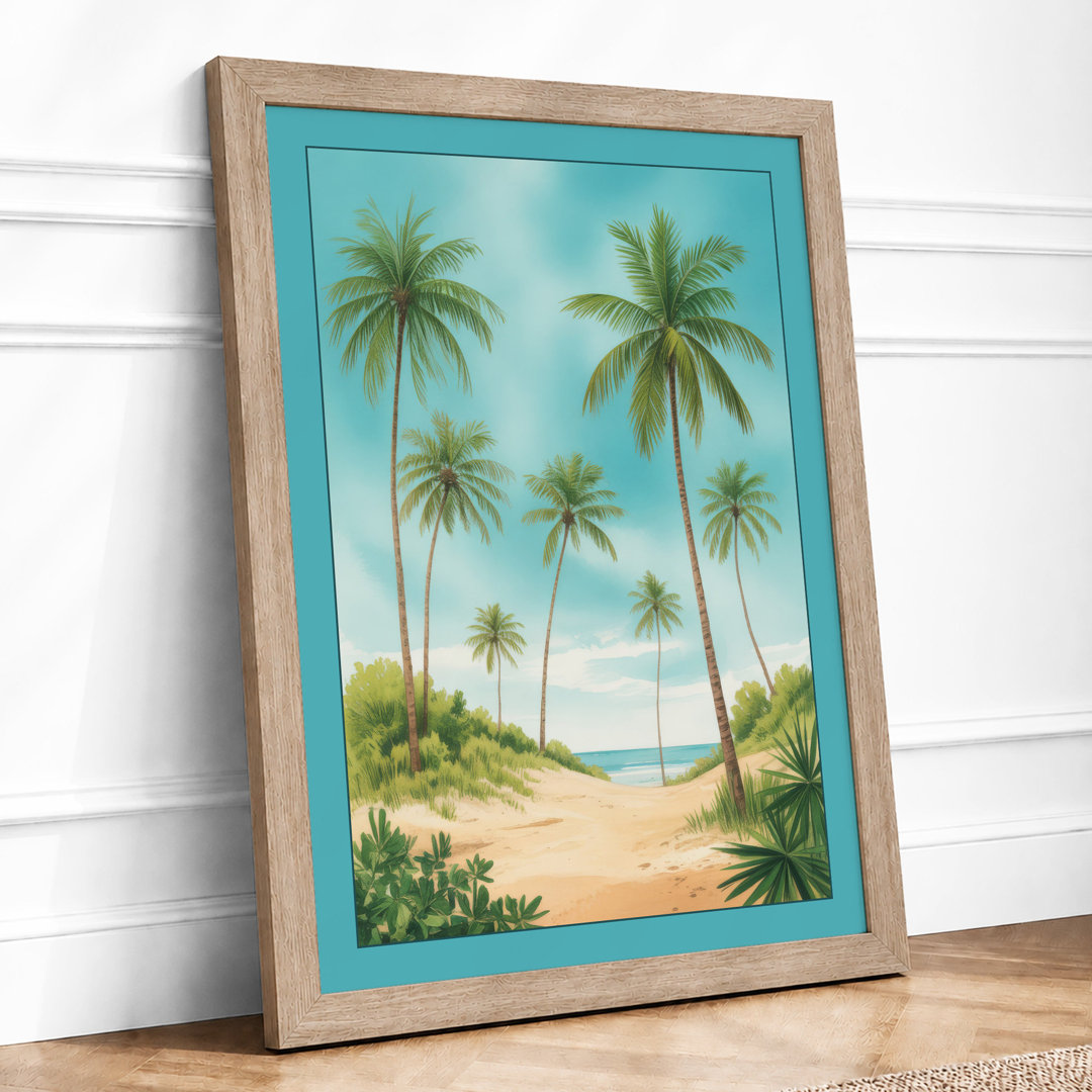 Tropical Paradise Coastal - Framed Print