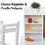Ensemble de bureau et de chaises blanc avec bibliothèque, babillard et armoires - idéal pour les garçons et les filles de 3 à 8 ans