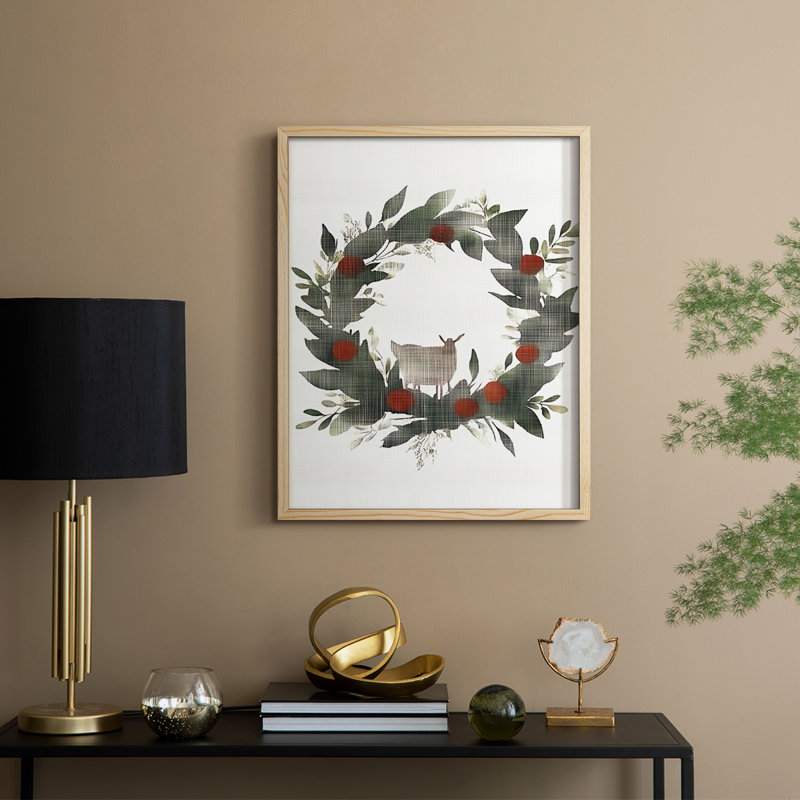 «Christmas Holiday Art», reproduction encadrée CECLIX, Naturel, H 11 po x l 9 po