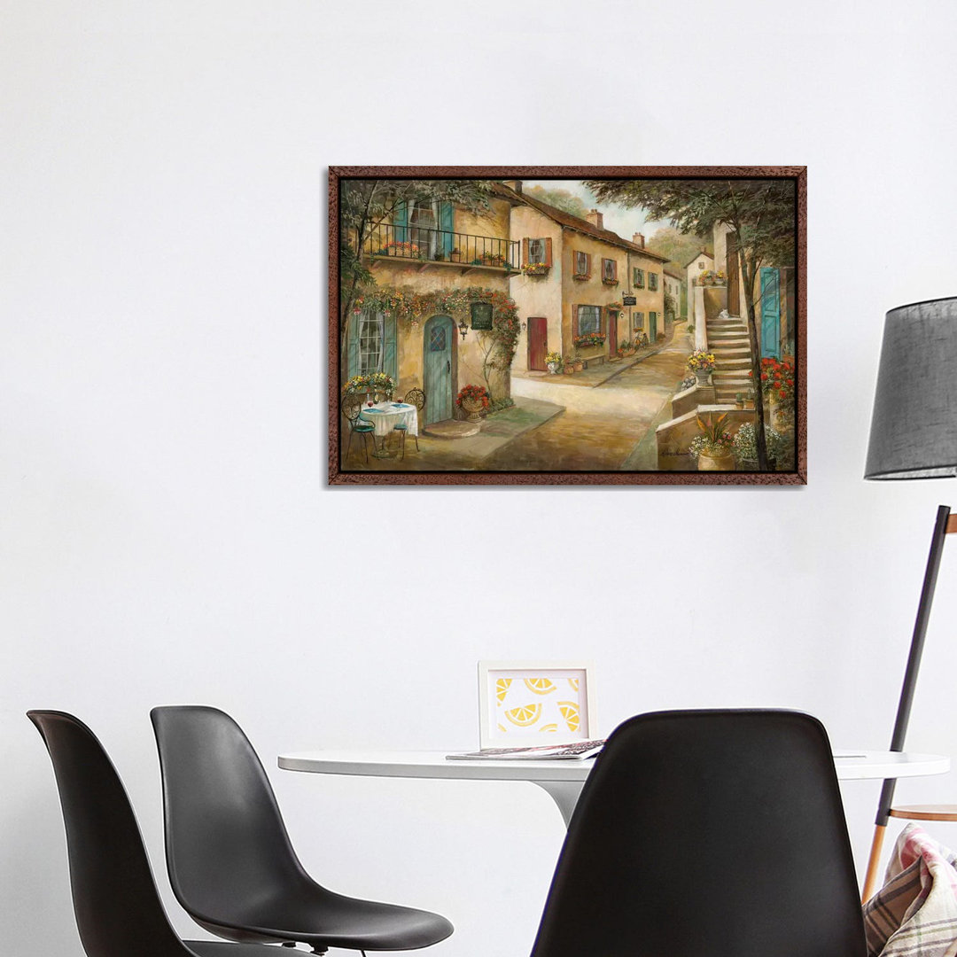 Village Charm & Serenity von Ruane Manning - Galerie-verpackte Leinwand Giclée