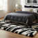 Tapis à motif imprimé animal noir Dondre