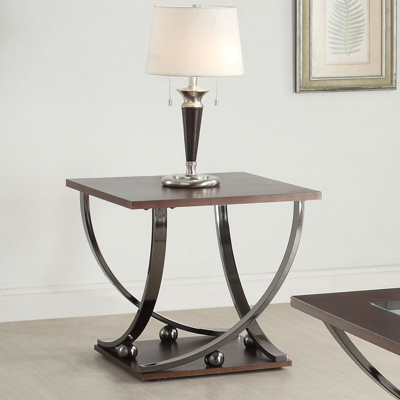 Table de bout avec rangement Akiel