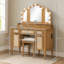 Vanity with Mirror and Seat