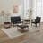 Gladis 3-Piece Faux Leather Coffee Table and End Table Set with Storage-114597116