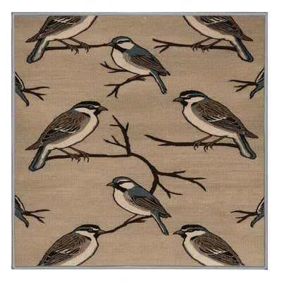  Tapis lavable arbre moineau