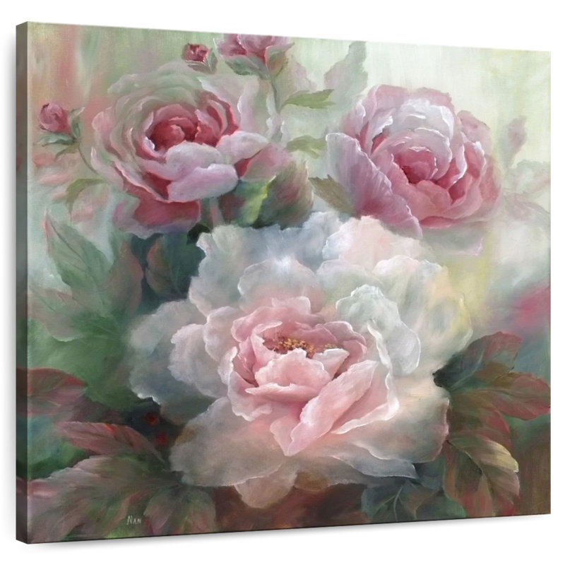 Bouquet de roses blanches Harnek III, H 10 po x l 10 po