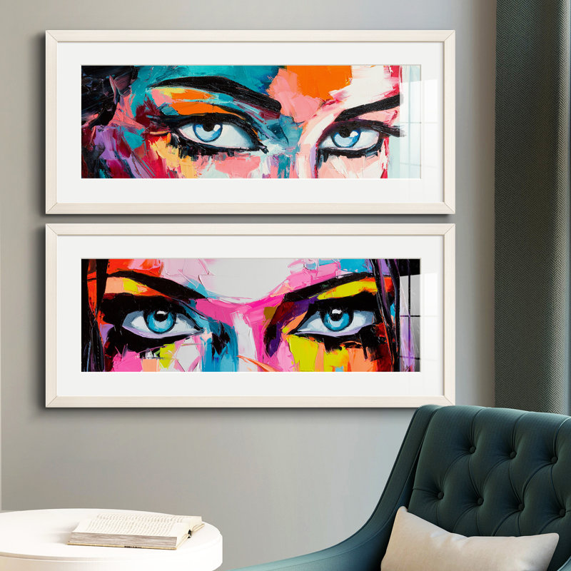 Cadre photo, ensemble d'impressions sur papier, Blanc