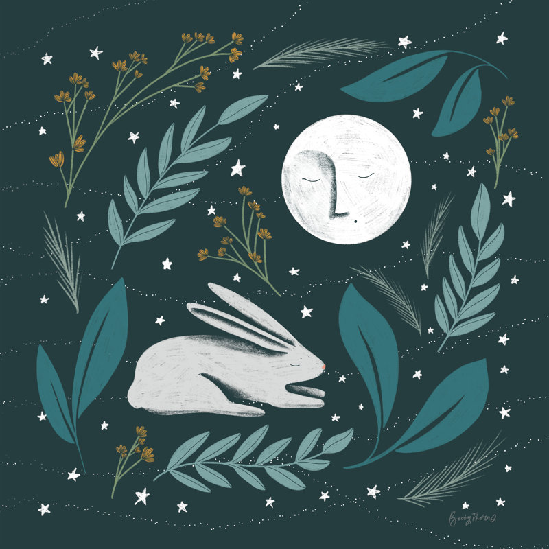 Sweet Dreams Bunny III, H 12 po x l 12 po x P 1,25 po