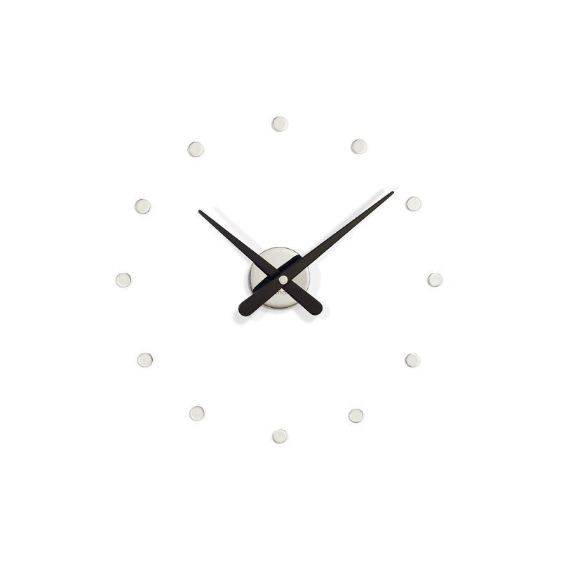Rodón Mini L Metal Wall Clock, Black