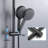 Modern Wall Mount Shower System with Rain Shower Head and Handheld Shower, Dual Function Bathroom Shower Set