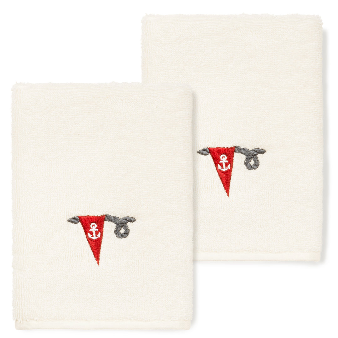 ETHAN Turkish Cotton Washcloth (Set of 2) Linum Home Textiles 