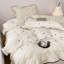 Joli ensemble de housse de couette en microfibre à pois-123266357-123266356