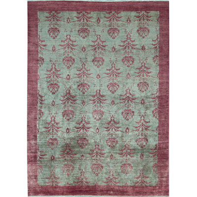 Tapis rouge noué à la main de haute qualité