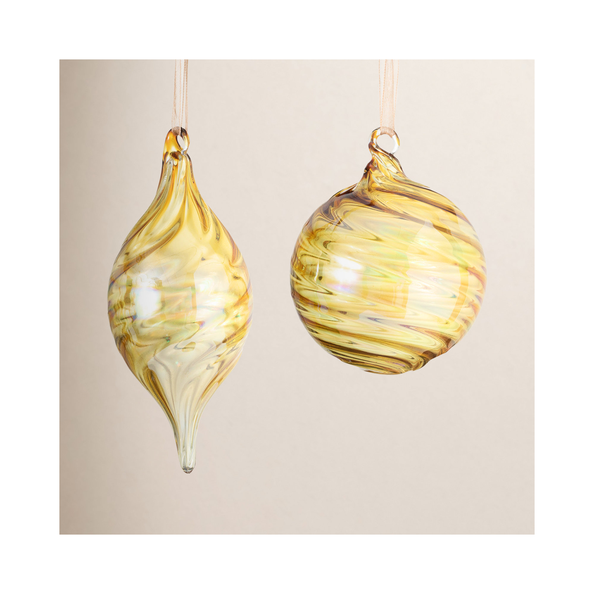 Neoma The Holiday Aisle® Striped Finial Ornament