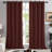 Deconovo 100% Blackout Grommet Curtain Panels with Liner, Thermal Insulated Room Darkening Curtains (Set of 2)-75195028-75195021
