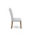 11 Piece Kitchen Table Set Includes a Rectangle Dining Table with Removable Leaf and 10 Grey Linen Fabric Parson Dining Chairs, Destressed Jacobean-321559977-321559980-387494295
