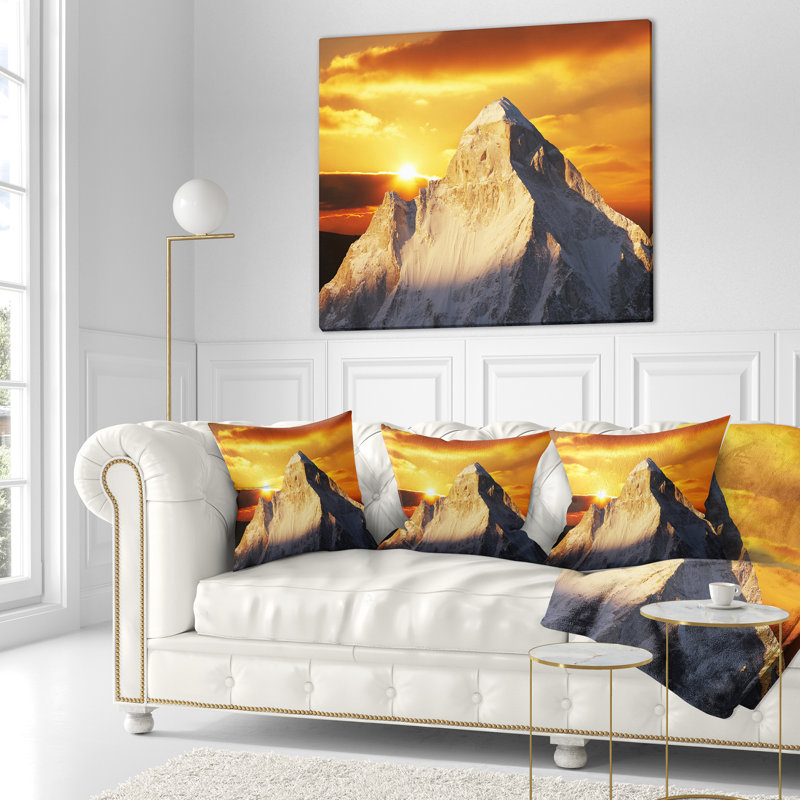 Coussin Schafer Garhwal Himalaya, 16 po x 1 po, Coussin décoratif