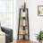 Corner Shelf Stand, 4-Tier Corner Bookshelf, Industrial Ladder Shelf, Plant Stand For Living Room, Office, Kitchen, Charcoal Gray And Matte Black-1881522460