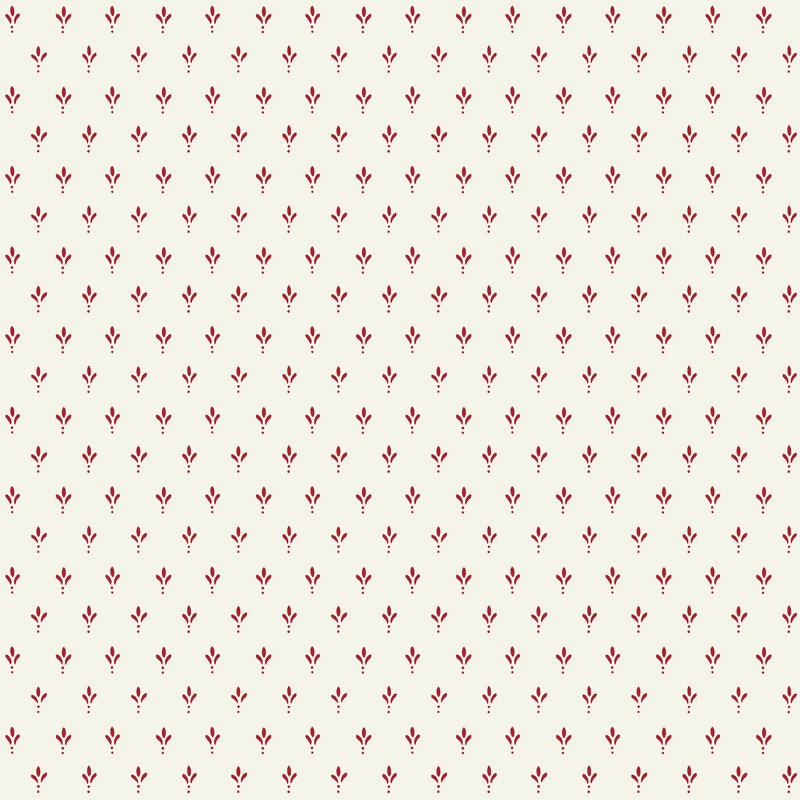 Charm Wallpaper, Red/Taupe