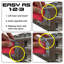Snap-Loc Ultimate E-Track 32 pouces acier galvanisé horizontal vertical, arrimage pour camionnettes, camions, remorques (paquet de 2)
